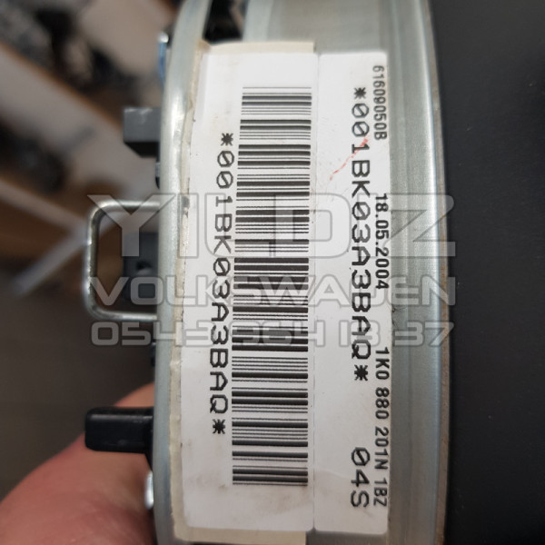 Volkswagen Golf5 1K0880201N Orijinal Çıkma Airbag Direksiyon Hava yastığı 2004 2005 2006 2007 2008