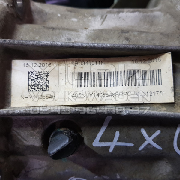 Volkswagen Amarok 2.0 TDI Dizel NHY NCQ NNV NCD Orijinal Çıkma Yavru Şanzıman 2009 2010 2011 2012