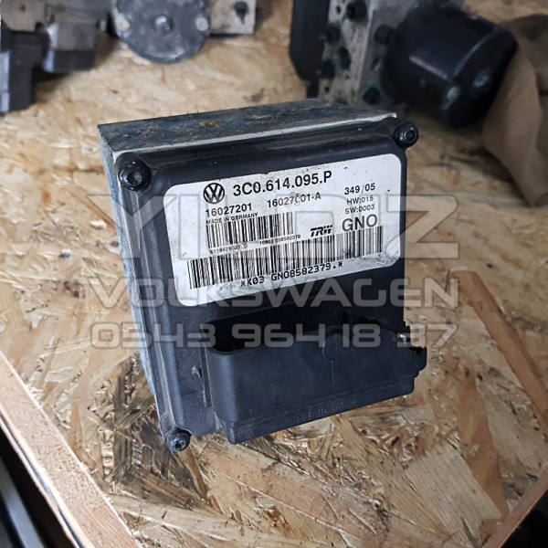 Volkswagen Passat B6 3C0614095P Orijinal Çıkma ABS Beyni Hidrolik Ünitesi 2005 2006 2007 2008 2009 2010