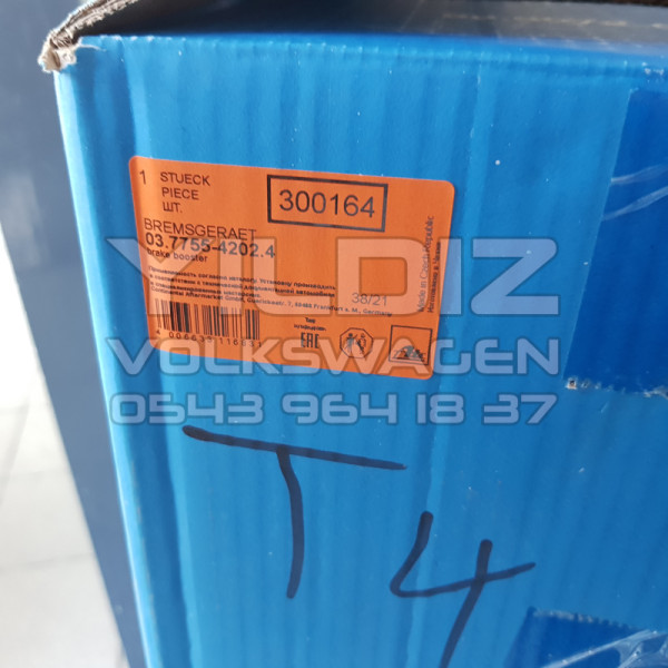 Volkswagen Transporter T4 Ate Orjinal Sıfır Kutulu Westinhouse Fren Servosu 03.7755-4202.4 7D0612105A