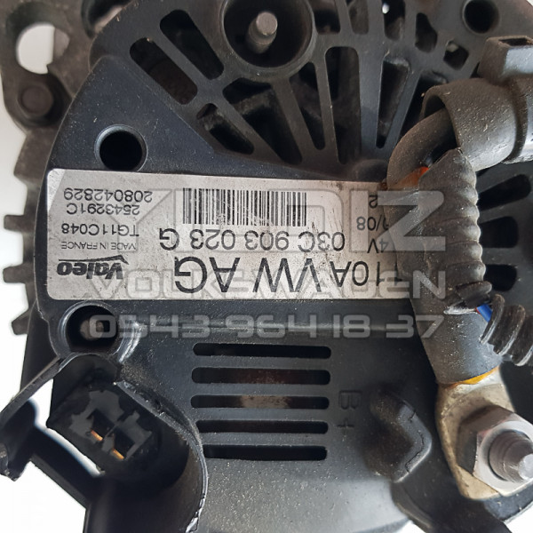 Valeo 14Volt 110Amper Orijinal Çıkma Şarj Dinamosu 03C903023G - 03C 903 023 G
