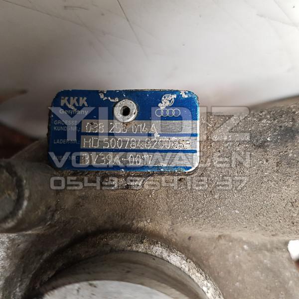 Volkswagen 038253014A - 038 253 014 A Turbo Orijinal Çıkma Parça