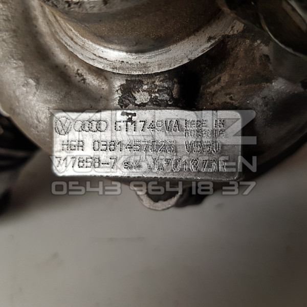 Volkswagen Audi 038145702G - 038 145 702 G Turbo Orijinal Çıkma Parça