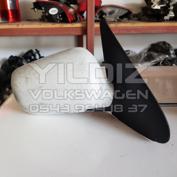 Volkswagen Golf 3 Sağ Dikiz Aynası Manuel Orijinal Çıkma Beyaz 1992 1993 1994 1995 1996 1997 1998