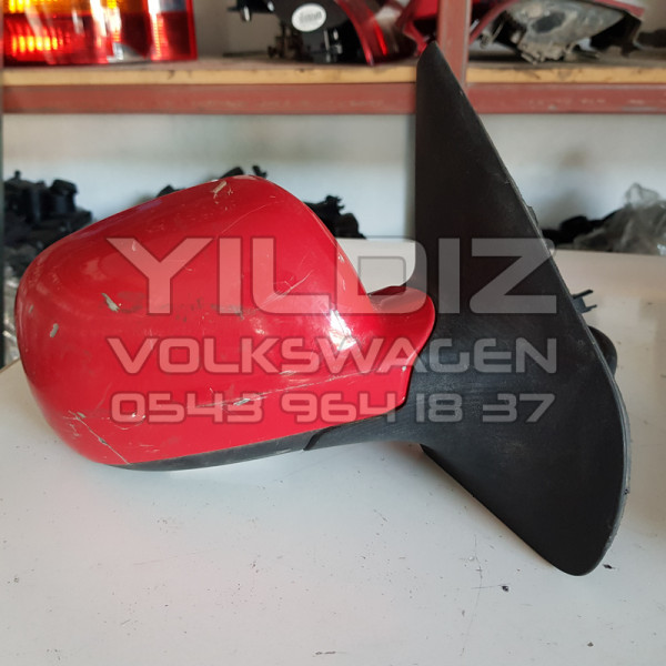 Volkswagen Golf 4 Bora Sağ Dikiz Aynası Orijinal Çıkma Kırmızı 1998 1999 2000 2001 2002 2003 2004