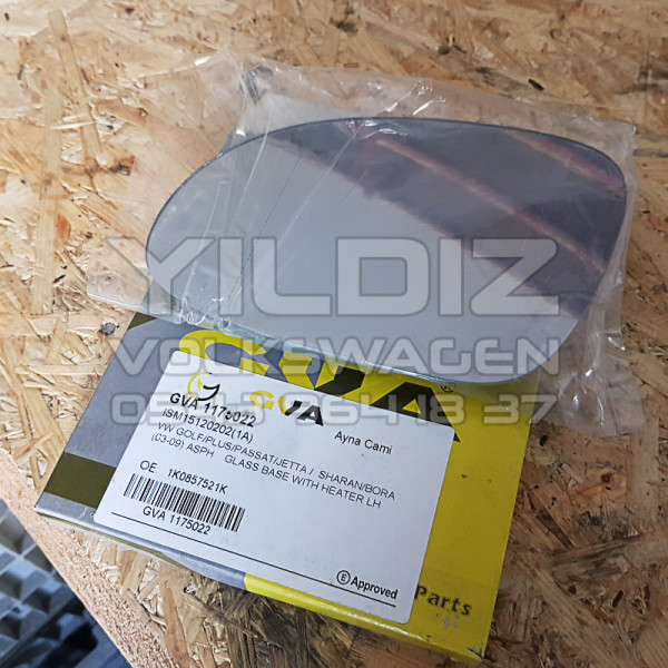 Volkswagen Golf Plus Passat Jetta Sharan Bora Dış Sol Dikiz Aynası Camı Kullanılmamış Sıfır Yedek Parça
