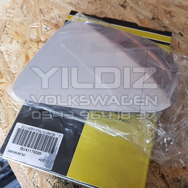 Volkswagen Golf5 Dış Sol Dikiz Aynası Camı Kullanılmamış Sıfır Yedek Parça