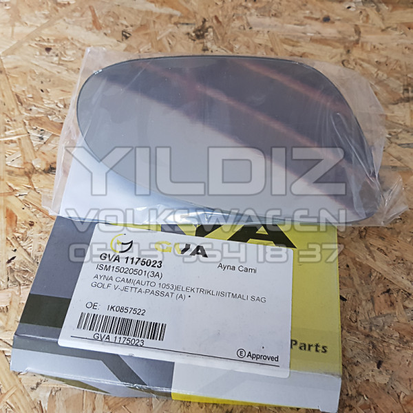 Volkswagen Golf5 Jetta Passat Dış Sağ Isıtmalı Dikiz Aynası Camı Kullanılmamış Sıfır Yedek Parça