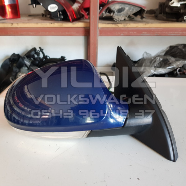 Volkswagen Passat B6 Sağ Dikiz Aynası Orijinal Çıkma Mavi 2005 2006 2007 2008 2009 2010