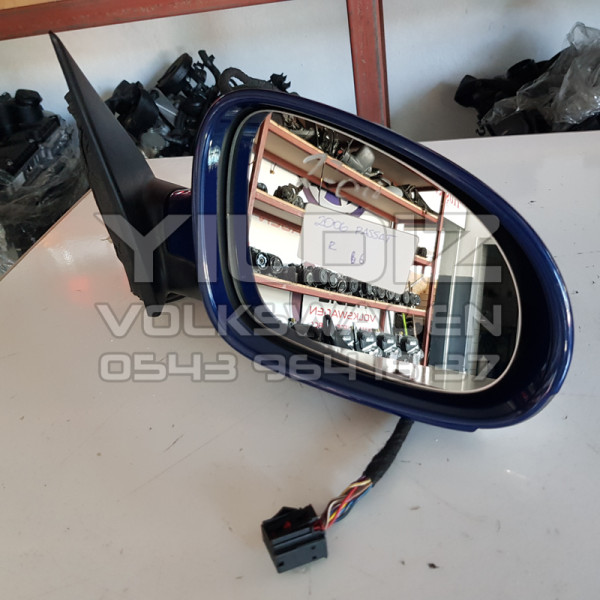 Volkswagen Passat B6 Sağ Dikiz Aynası Orijinal Çıkma Mavi 2005 2006 2007 2008 2009 2010