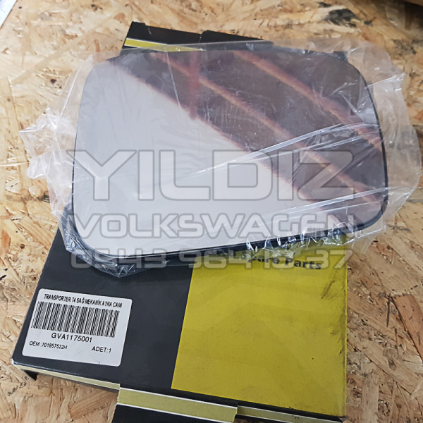 Volkswagen Transporter T4 Dış Sağ Mekanik Dikiz Aynası Camı Kullanılmamış Sıfır Yedek Parça